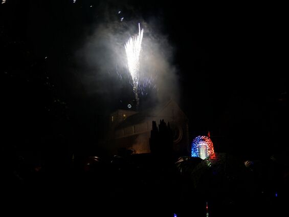 Feu d'artifice pour le centenaire de la Grande Guerre