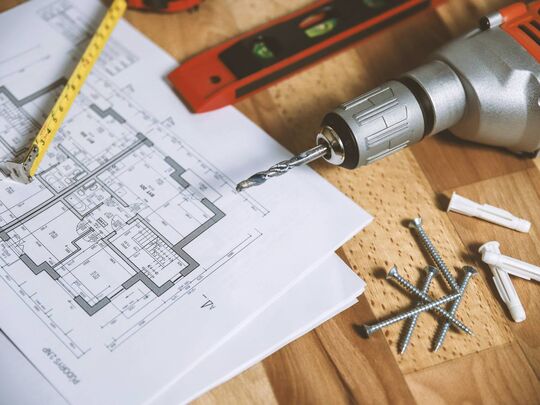 plan avec des outils 