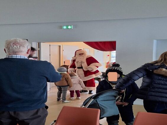 l'arrivée du Père Noël