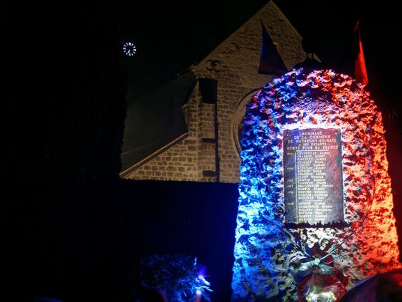 Inauguration de la nouvelle plaque du monument aux morts